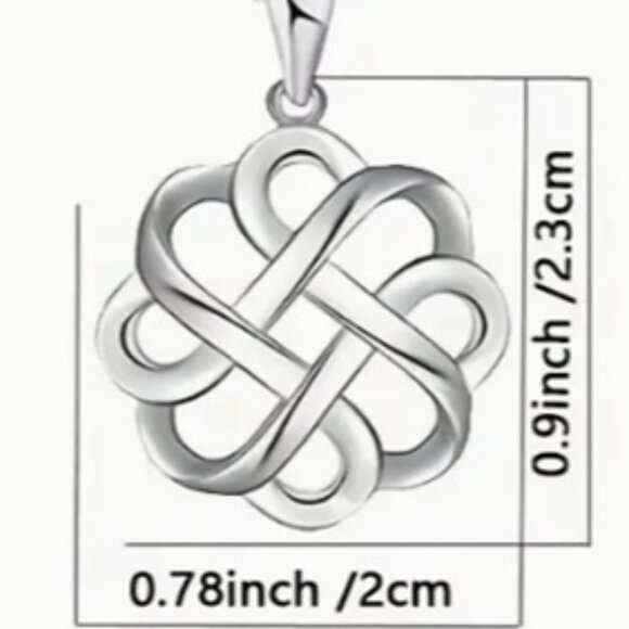 Lucky Celtic Knot Cross Unisex Necklace, Pendant symbolizes Faith, Love & Unity - Picture 2 of 2